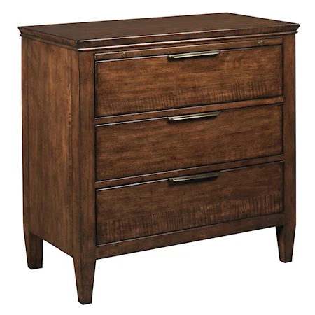 Transitional Elise Bachelor's Chest with Electrical Outlet and Nightlight